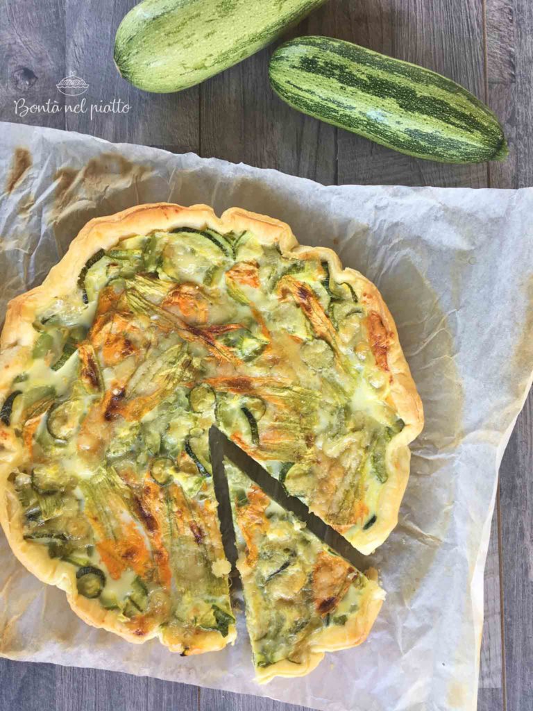 Torta salata di zucchine