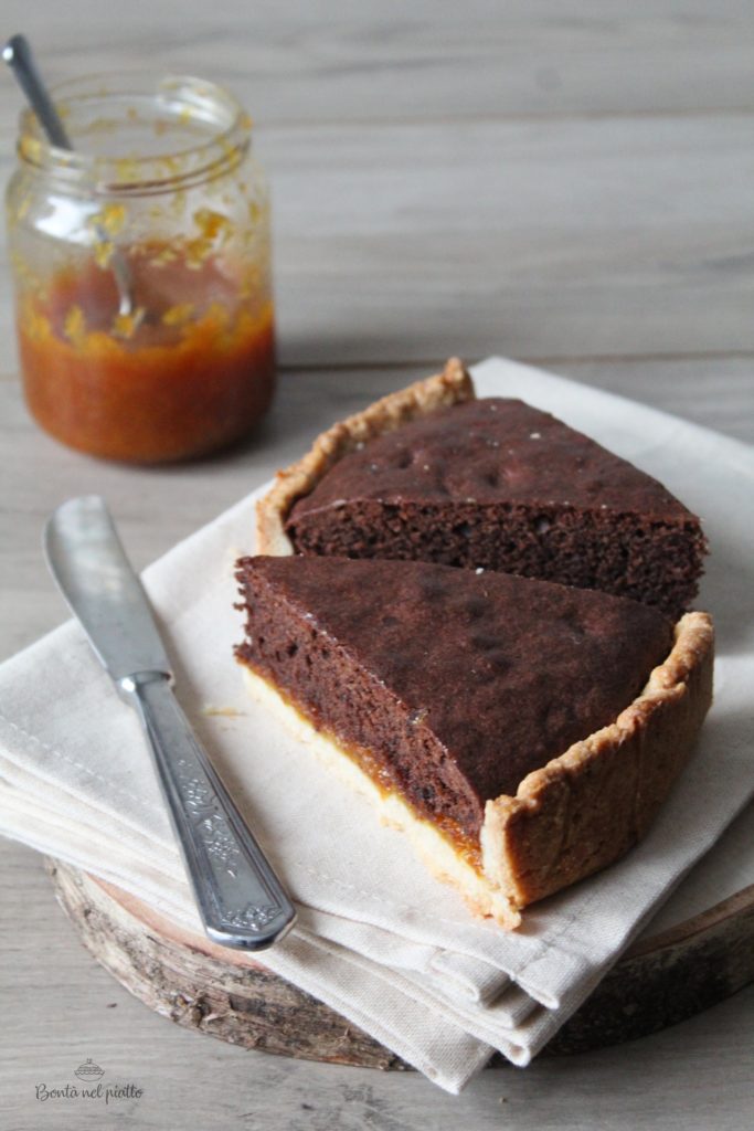 Torta con marmellata di arance